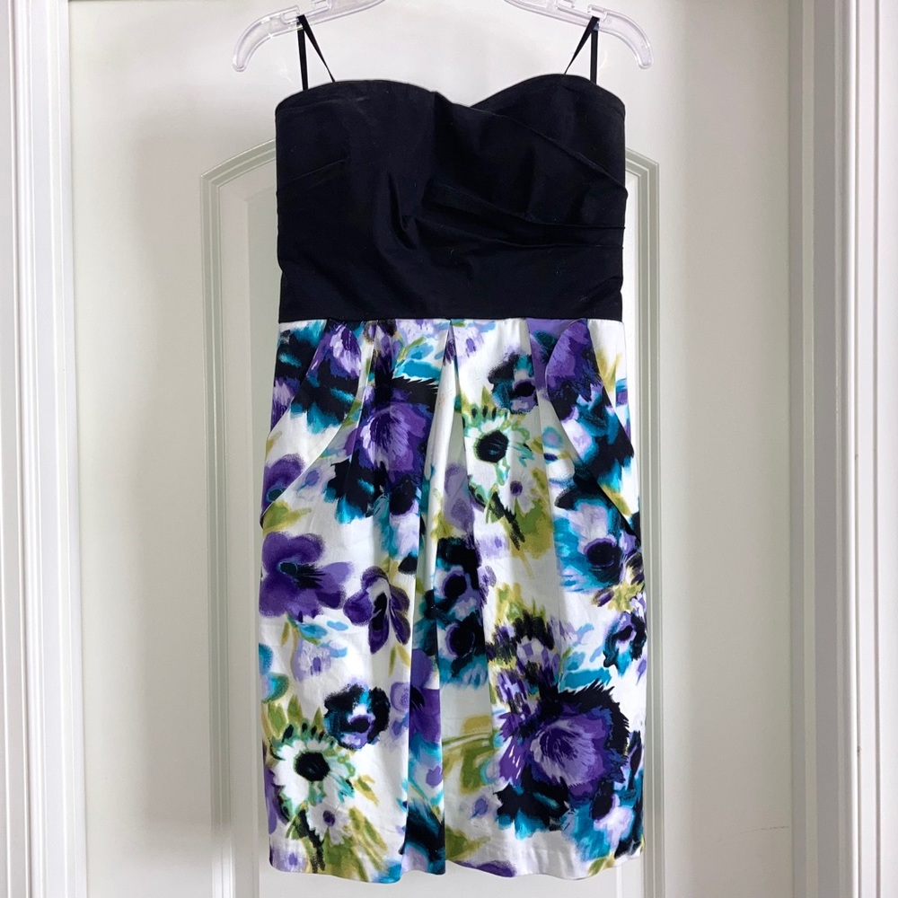 🌵 Flowery Strapless Dress